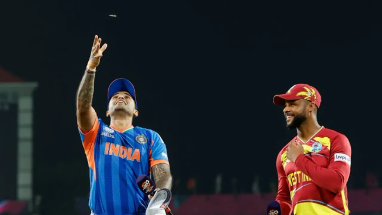 Suryakumar Yadav Leads India as They Bowl First Against West Indies